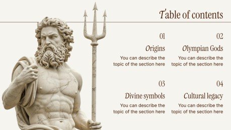 Plantilla de presentación Dioses de la antigua Grecia