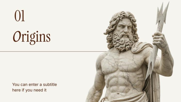 Plantilla de presentación Dioses de la antigua Grecia
