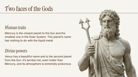 Plantilla de presentación Dioses de la antigua Grecia