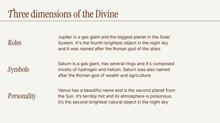 Plantilla de presentación Dioses de la antigua Grecia