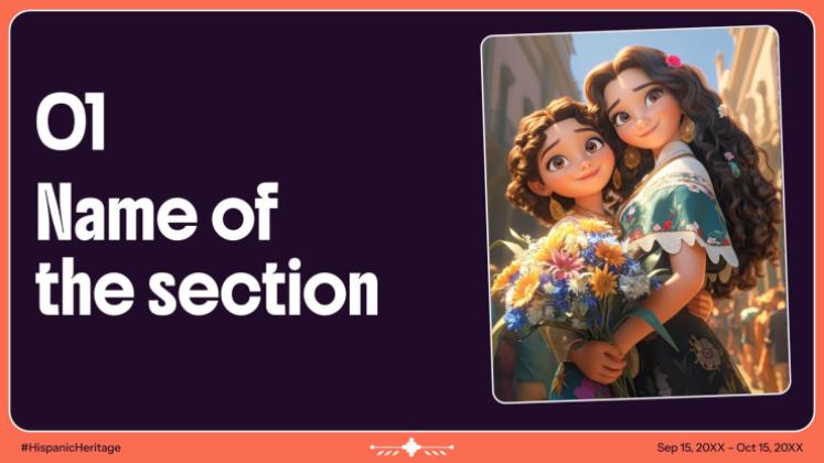 히스패닉 문화유산 기념 행사 프레젠테이션 템플릿