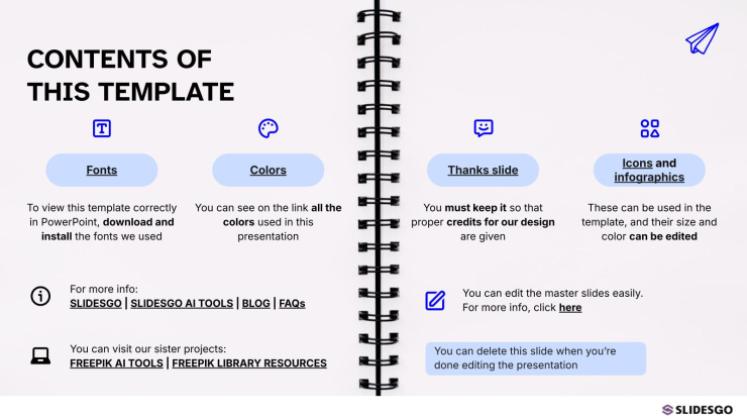 About Me for Students presentation template 
