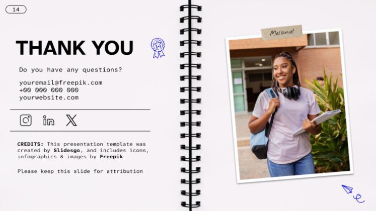 About Me for Students presentation template 