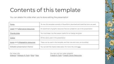 빈센트 반 고흐: 삶과 일 프레젠테이션 템플릿