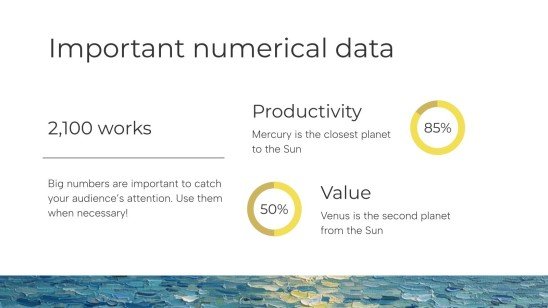 빈센트 반 고흐: 삶과 일 프레젠테이션 템플릿