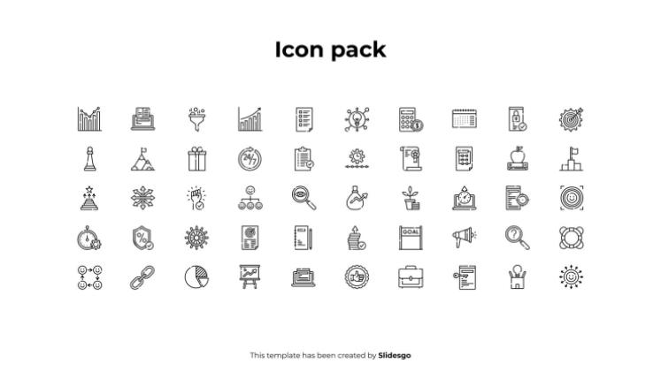 Annual Business Goal Infographics presentation template 