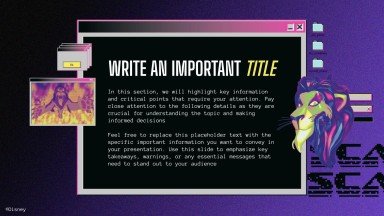 Disney Villains presentation template 