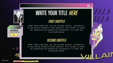 Disney Villains presentation template 