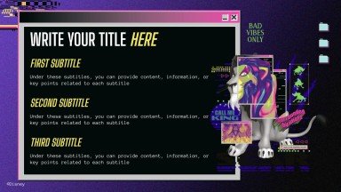 Disney Villains presentation template 