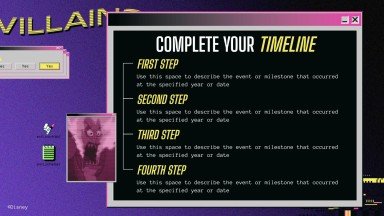 Disney Villains presentation template 