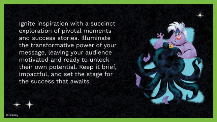 Disney Villains presentation template 