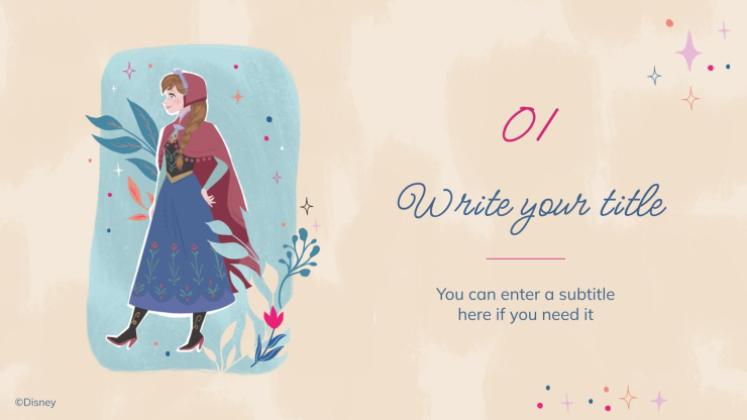 Modelo de apresentação Frozen