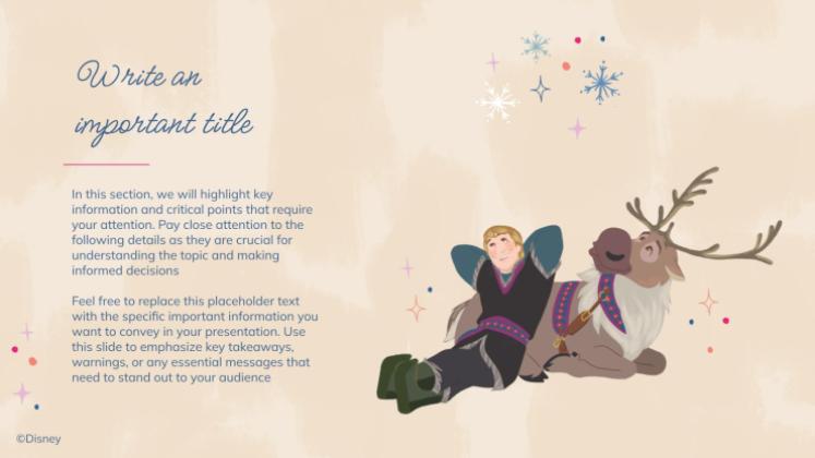 Modelo de apresentação Frozen