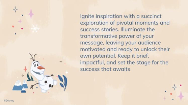 Modelo de apresentação Frozen