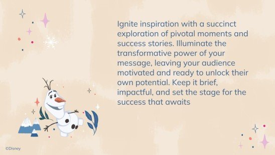 Modelo de apresentação Frozen