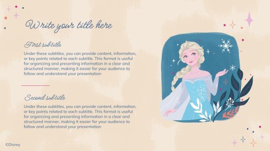 Modelo de apresentação Frozen