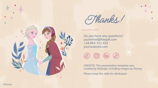 Modelo de apresentação Frozen