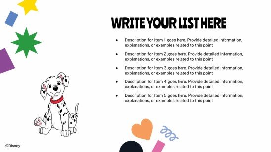 Modelo de apresentação 101 Dálmatas