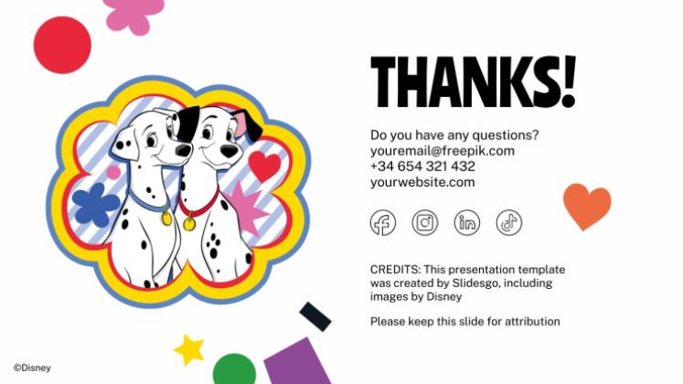 Modelo de apresentação 101 Dálmatas
