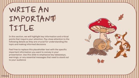 Modelo de apresentação Tico e Teco: Outono