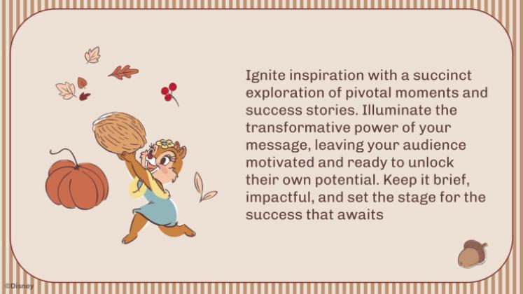 Modelo de apresentação Tico e Teco: Outono