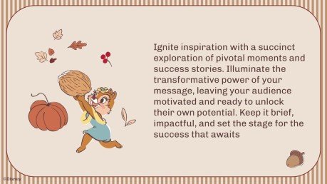 Modelo de apresentação Tico e Teco: Outono