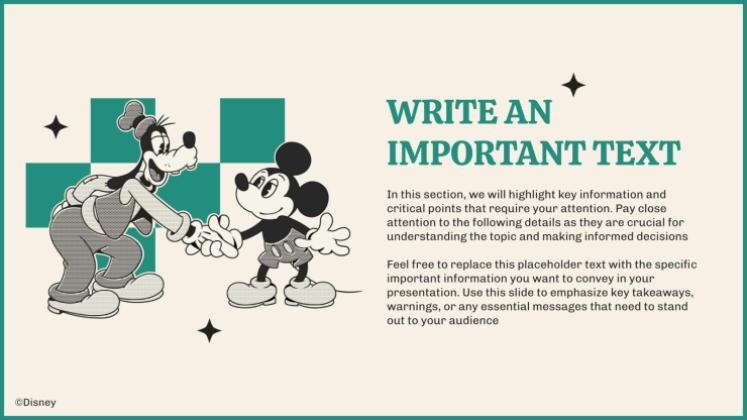 Modelo de apresentação Mickey e Amigos: Retrô