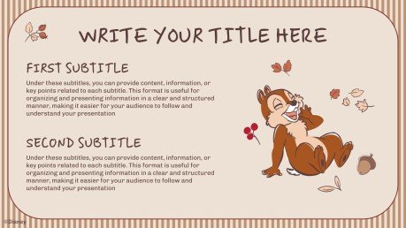 Modelo de apresentação Tico e Teco: Outono