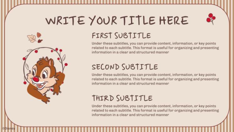 Modelo de apresentação Tico e Teco: Outono