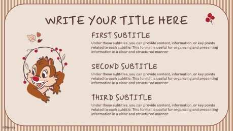 Modelo de apresentação Tico e Teco: Outono