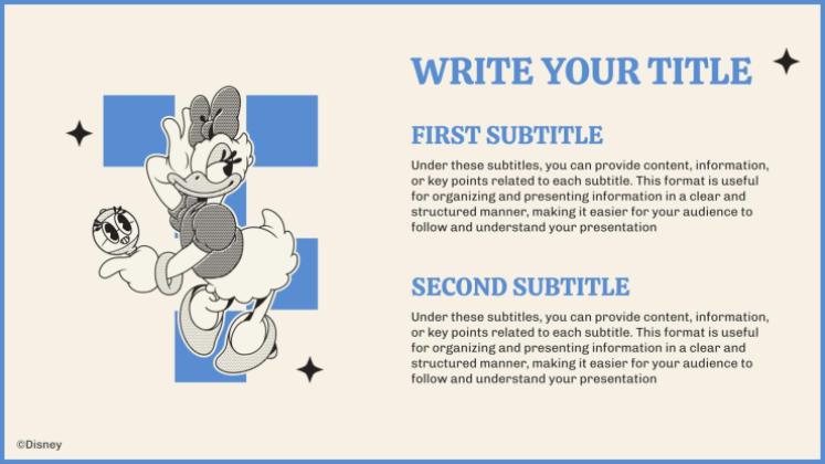 Modelo de apresentação Mickey e Amigos: Retrô