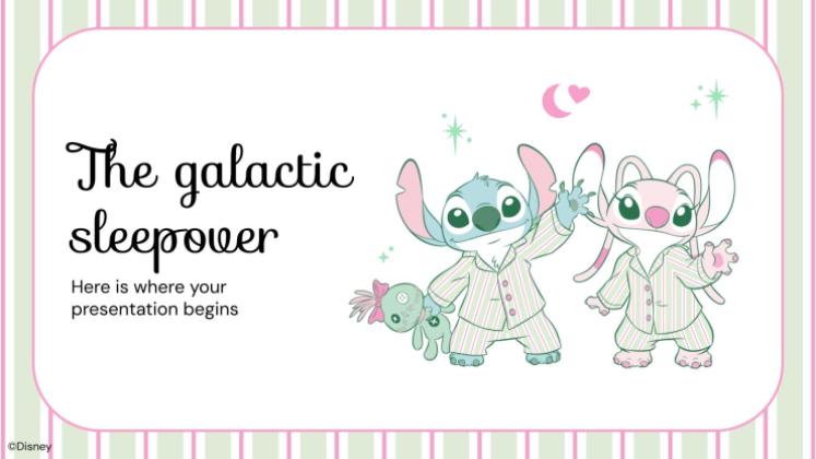 Lilo and Stitch: Slumber Party presentation template 