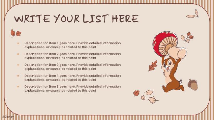 Modelo de apresentação Tico e Teco: Outono