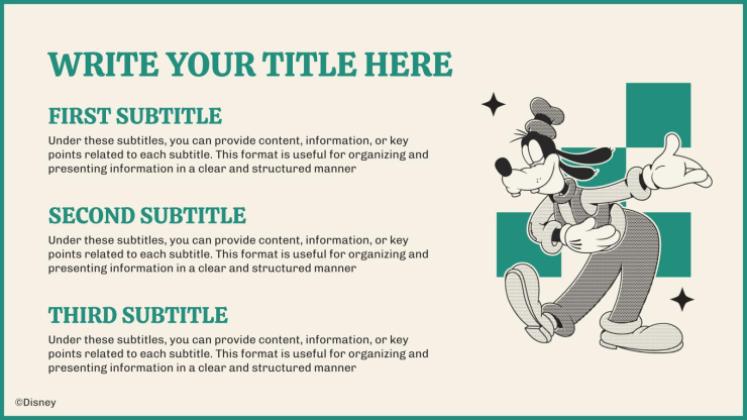 Modelo de apresentação Mickey e Amigos: Retrô