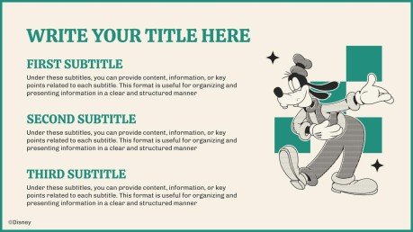 Modelo de apresentação Mickey e Amigos: Retrô