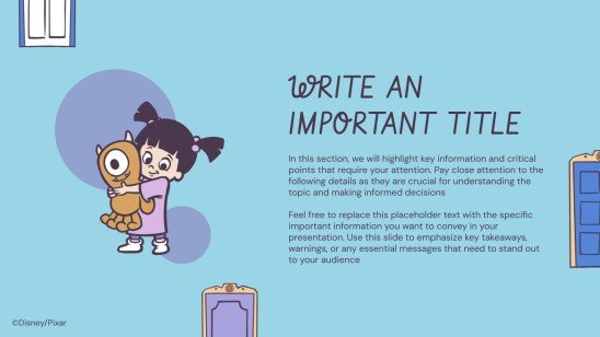 Modelo de apresentação Monstros S.A.: Portas