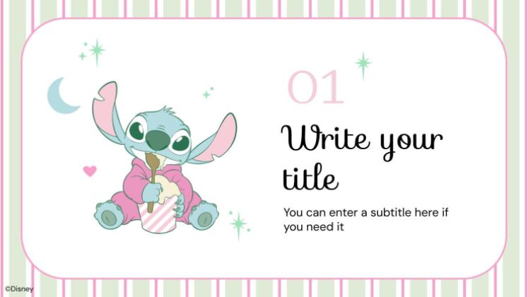 Lilo and Stitch: Slumber Party presentation template 