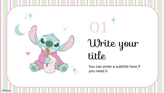 Lilo and Stitch: Slumber Party presentation template 
