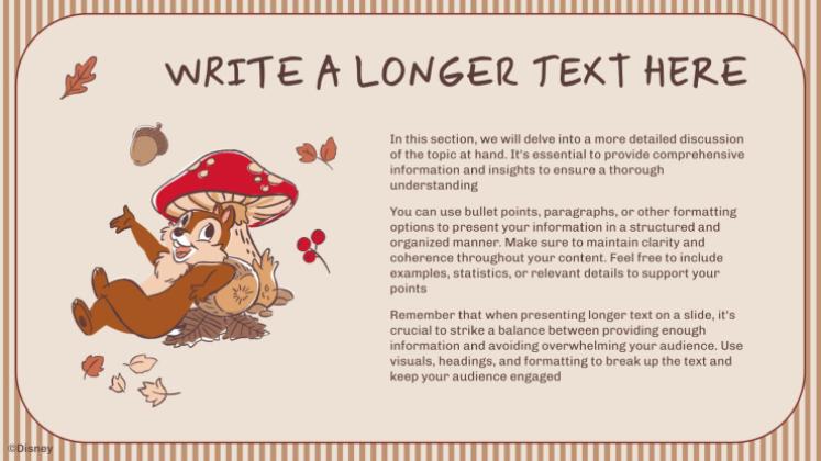 Modelo de apresentação Tico e Teco: Outono