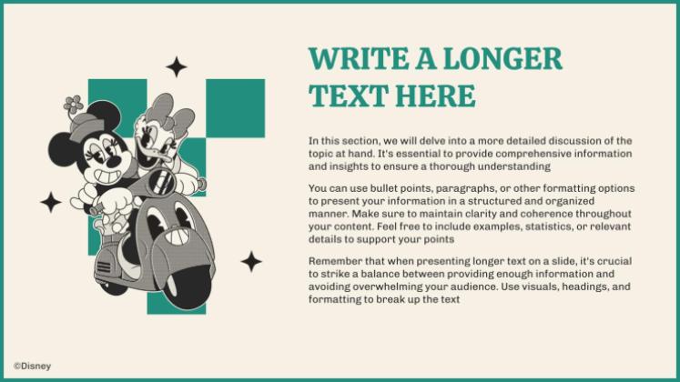 Modelo de apresentação Mickey e Amigos: Retrô