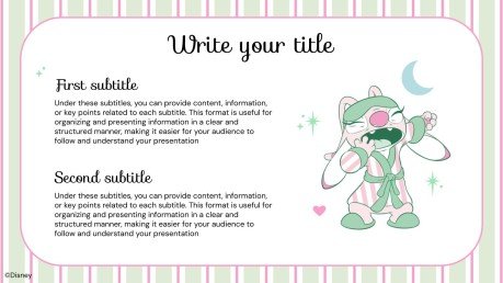 Lilo and Stitch: Slumber Party presentation template 