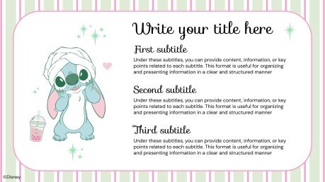 Lilo and Stitch: Slumber Party presentation template 