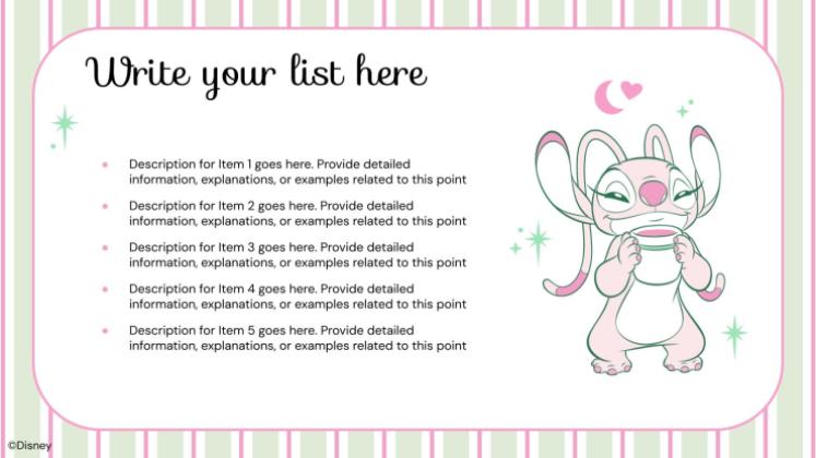Lilo and Stitch: Slumber Party presentation template 