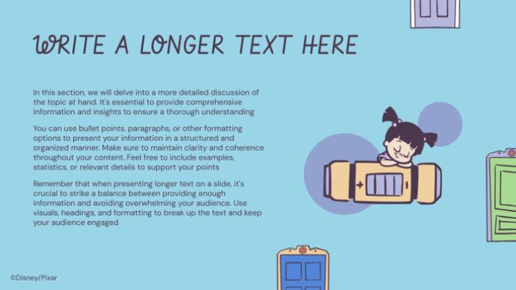 Modelo de apresentação Monstros S.A.: Portas