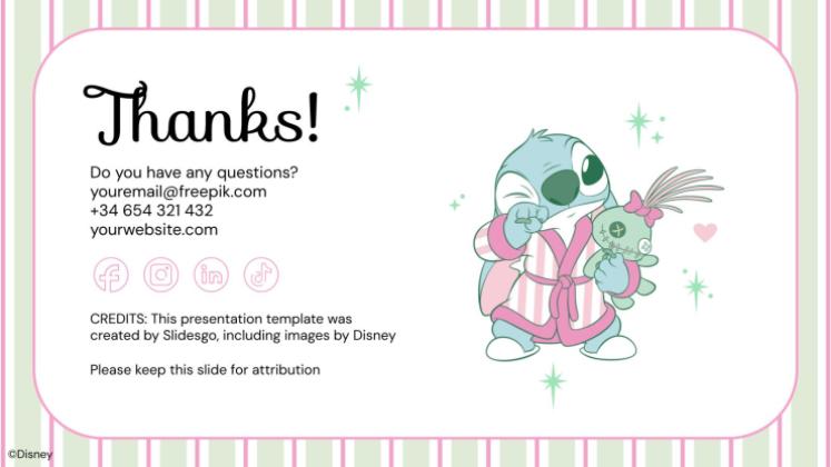 Lilo and Stitch: Slumber Party presentation template 