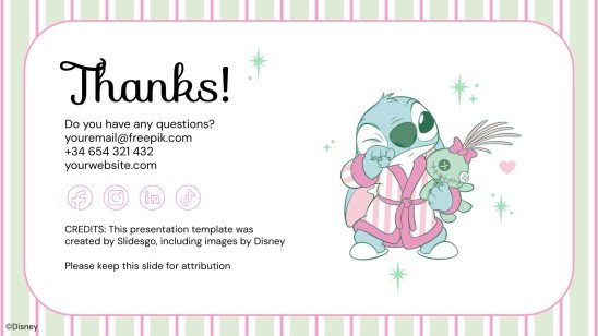 Lilo and Stitch: Slumber Party presentation template 