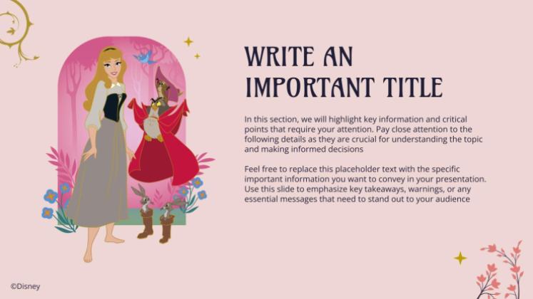 Sleeping Beauty presentation template 