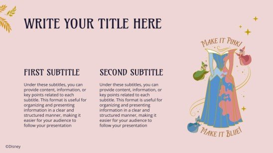 Sleeping Beauty presentation template 