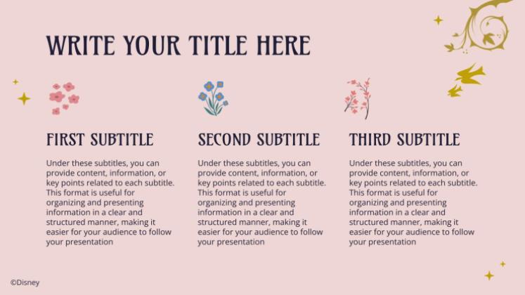 Sleeping Beauty presentation template 