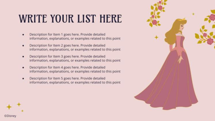 Sleeping Beauty presentation template 